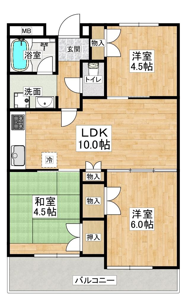 ウィステリア弐番館の間取り