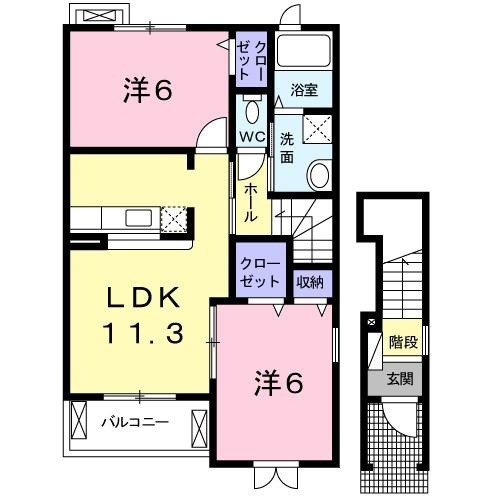 ウエストヒルズAの間取り