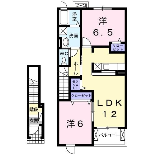 ウエストヒルズBの間取り