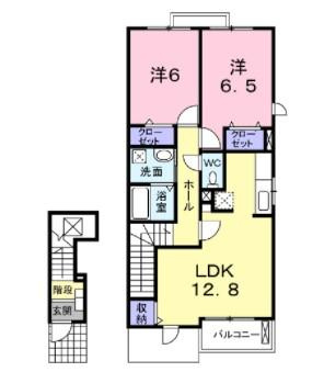 ウエストフィール伍号館の間取り