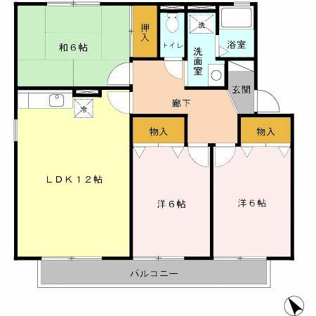クラインベルクA棟の間取り