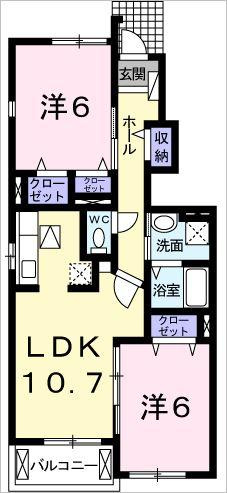 サンガーデンⅠの間取り