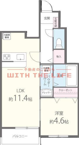 Benesta久留米（べネスタ久留米）【キャッシュバック対象物件】の間取り