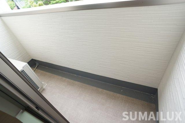 熊本市中央区八王寺町のアパートのバルコニー