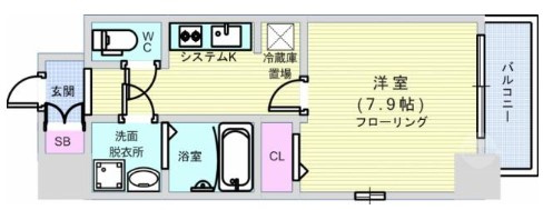 アーデン谷町　BRAVI不動産の間取り