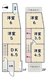 【その他】 | 右京区太秦奥殿町　建築条件なし | 現況間取り