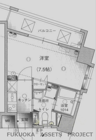 ベネフィス赤坂の間取り