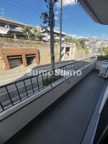 御影ハイツのバルコニー