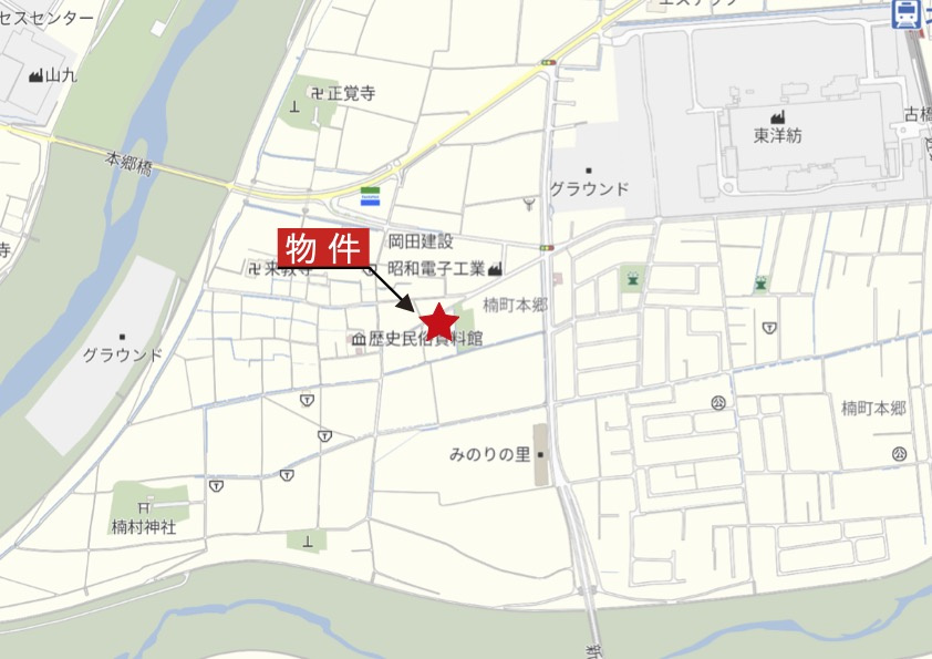 四日市市楠町本郷の地図|広域Map