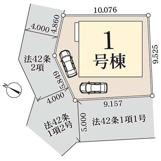 中山２丁目の区画図