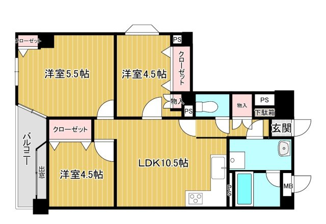 ロワイヤルユウ大牟田・荒尾の間取り
