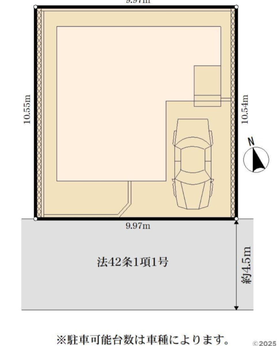 横浜市都築区川和町 新築戸建て【仲介手数料無料】の区画図