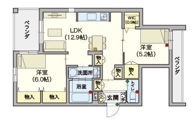 （シニア限定）フォンターナ大宮の間取り