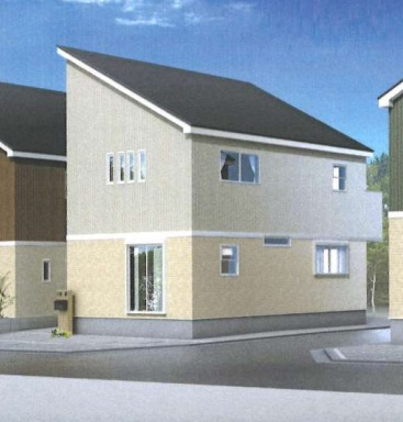 クレアガーデン あきる野市小川 新築分譲住宅 全4棟（No.3）の外観パース|設計図書を基に制作したものであり、実際とは異なります。