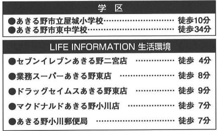 クレアガーデン あきる野市小川 新築分譲住宅 全4棟（No.3）のその他