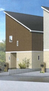クレアガーデン あきる野市小川 新築分譲住宅 全4棟（No.4）の外観パース|設計図書を基に制作したものであり、実際とは異なります。