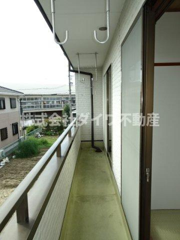 宇野ハイツのバルコニー