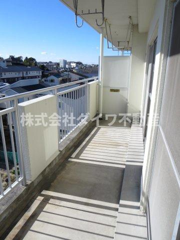 ツトムマンションのバルコニー
