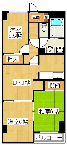 TSハイム市川の間取り