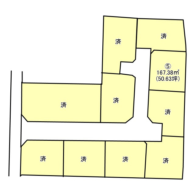 百軒巷エコタウン⑤の土地図