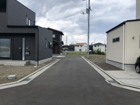 百軒巷エコタウン⑤の前面道路含む現地写真