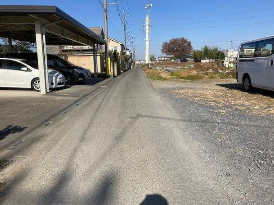 【土地】川越市古谷上売地の前面道路含む現地写真|前面道路含む現地写真です
