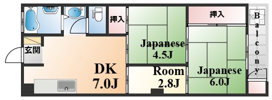 大和スカイハイツの間取り