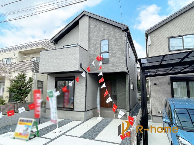 流山市東初石11期　新築戸建て　1号棟の外観|ご予約を頂ければ、『平日』はもちろん『早朝』や『夜間』もご見学可能です♪お気軽にお申し付けください♪