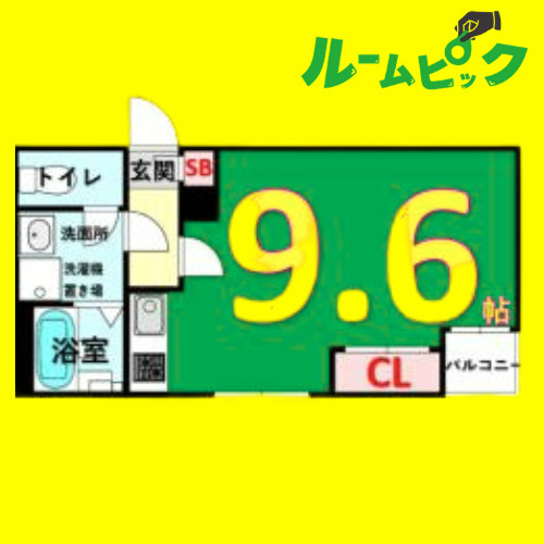 R-Smart黒川　名古屋市賃貸　仲介手数料無料の間取り