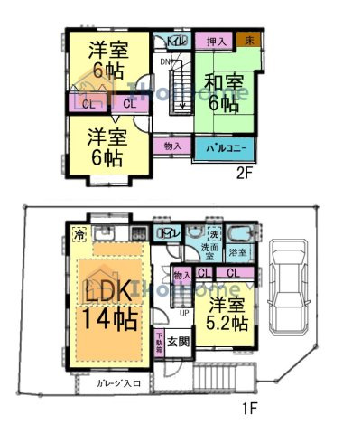 神戸市西区今寺　中古戸建の間取り|【ホームページに現地動画掲載中】●年中無休：当日予約可●キッチン、水回り、フローリング・壁紙リフォ済
