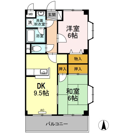 パインコート札場の間取り