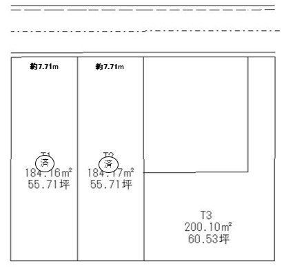 ピースタウン野洲市市三宅の土地図