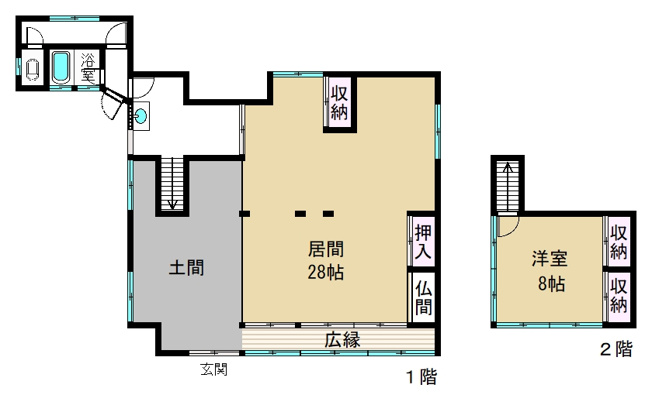 【間取り】 | 大津市葛川坂下町876番　中古戸建