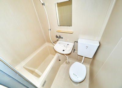 【浴室】 | ジュネス福田 | バストイレ洗面の3点ユニットバスです