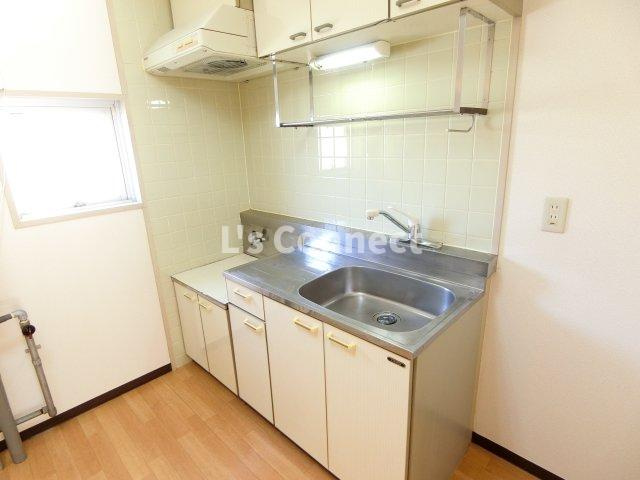 【キッチン】 | メゾンド木町 | ２口ガスコンロ設置可能なキッチン。