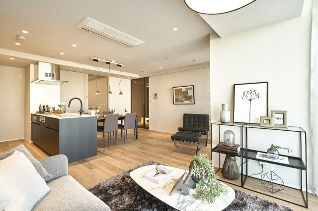 ワールドシティタワーズ・アクアタワーの居間・リビング