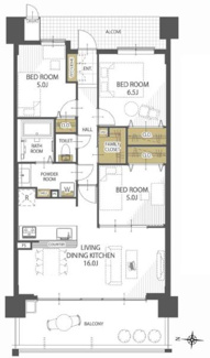 【間取り】 | ベリスタ京都山科 | 間取図