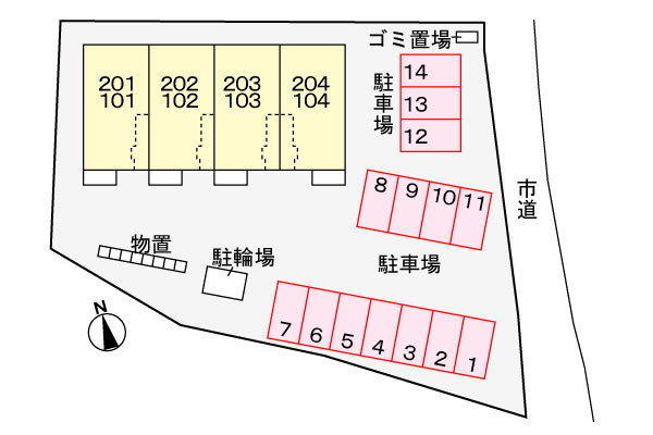 クヴェレの駐車場|駐車場