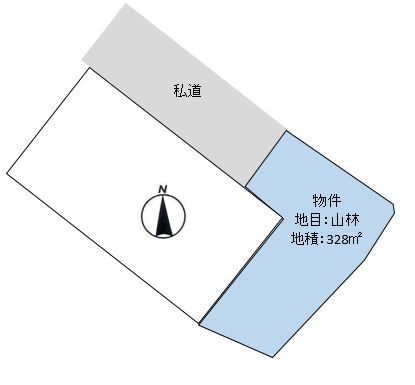 山南町玉巻売地の土地図