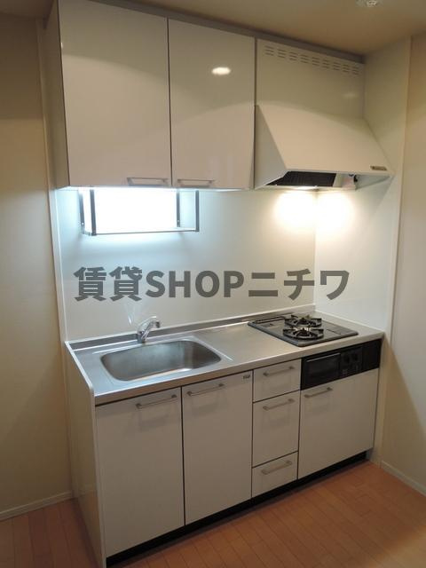 ＭＩＭＯ神楽坂のキッチン|★収納豊富なガス２口グリル付きシステムキッチン★