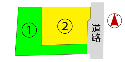【区画図】 | 合志市幾久富　2号棟