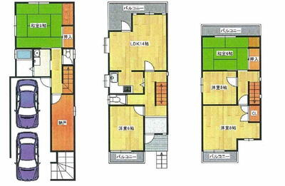 【間取り】 | 堺市北区常磐町（新浅香山小学校）