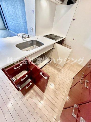 シャンテミキのキッチン|キッチン下収納