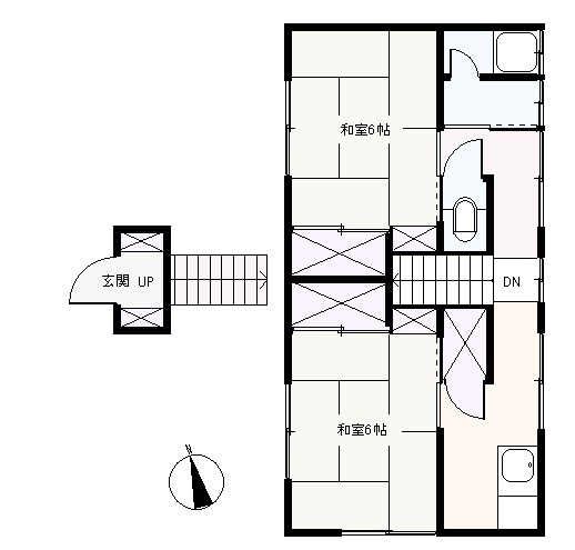 S0278R　笹本アパートの間取り