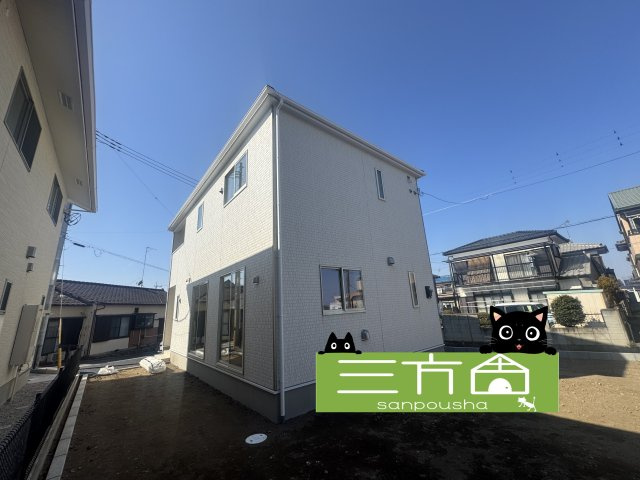 新築　藤岡市藤岡第5　クレイドルガーデン　1号棟の外観|現地写真　完成しました！物件のご内覧等、お気軽にお問合せください♪　							
