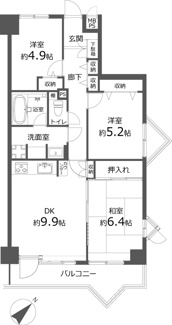 【間取り】 | ライオンズヒルズ和光