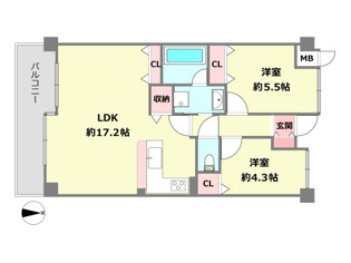 ヴェルドール芦屋の間取り