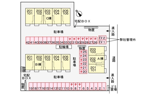 【区画図】 | ヴィ・メゾン西軽井沢 B