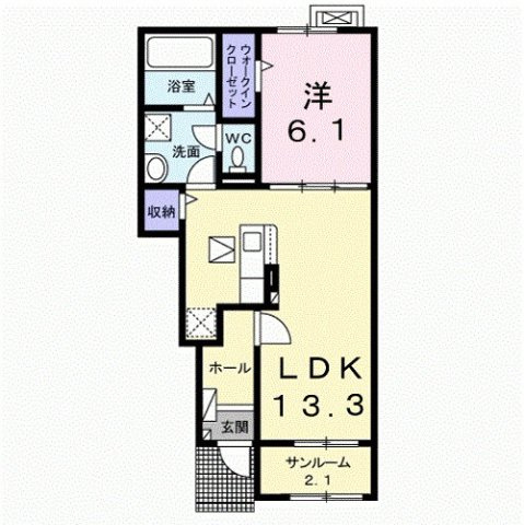 【間取り】 | ヴィ・メゾン西軽井沢 B