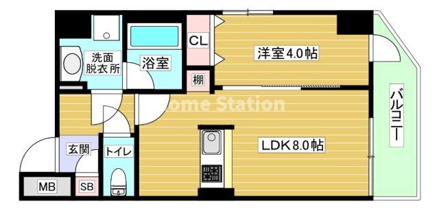 【間取り】 | ランティエ御幣島